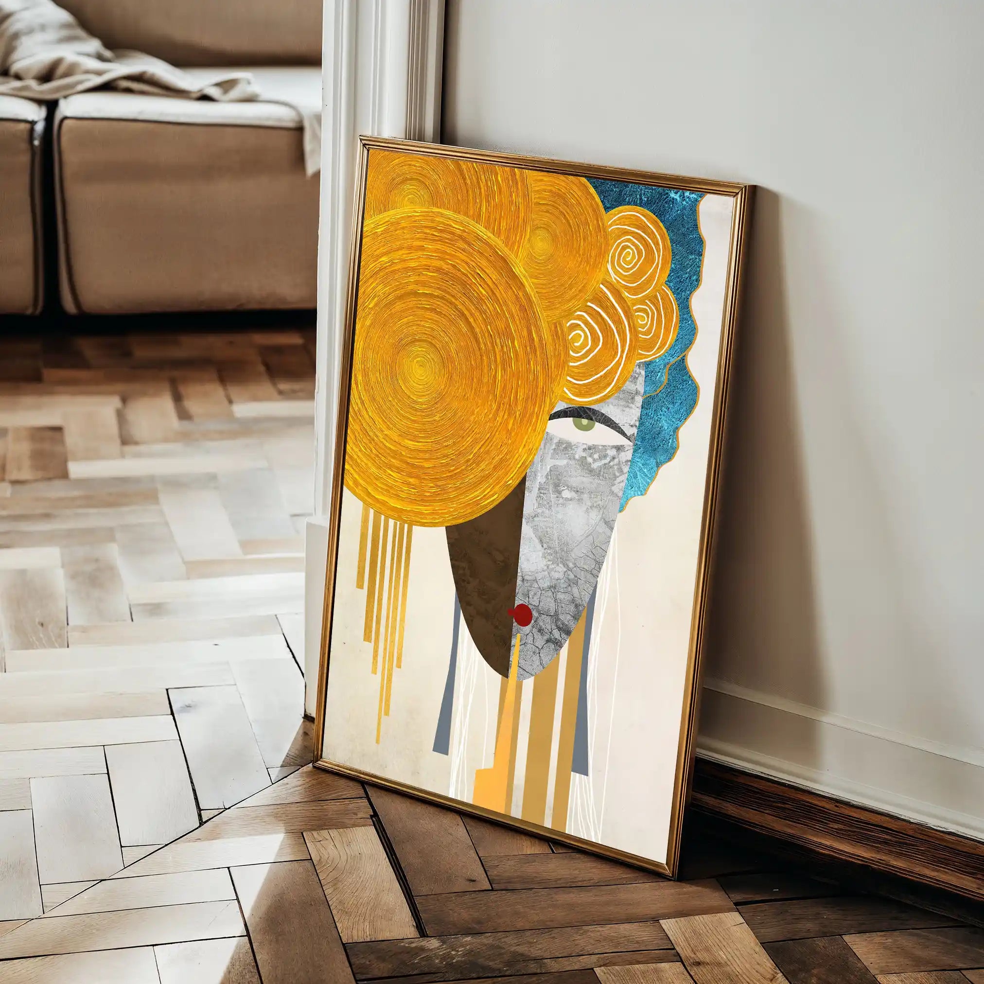 Portrait 026 Canvas Art 90 x 60 cm / Stretched on hidden frame