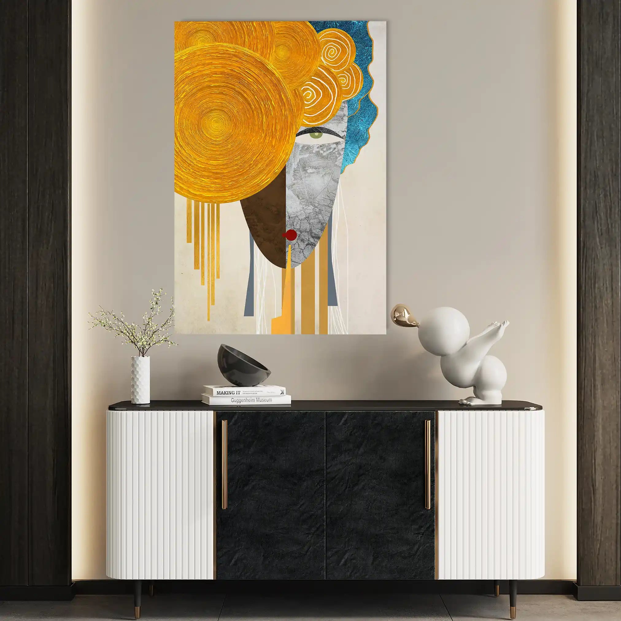 Portrait 026 Canvas Art 90 x 60 cm / Stretched on hidden frame