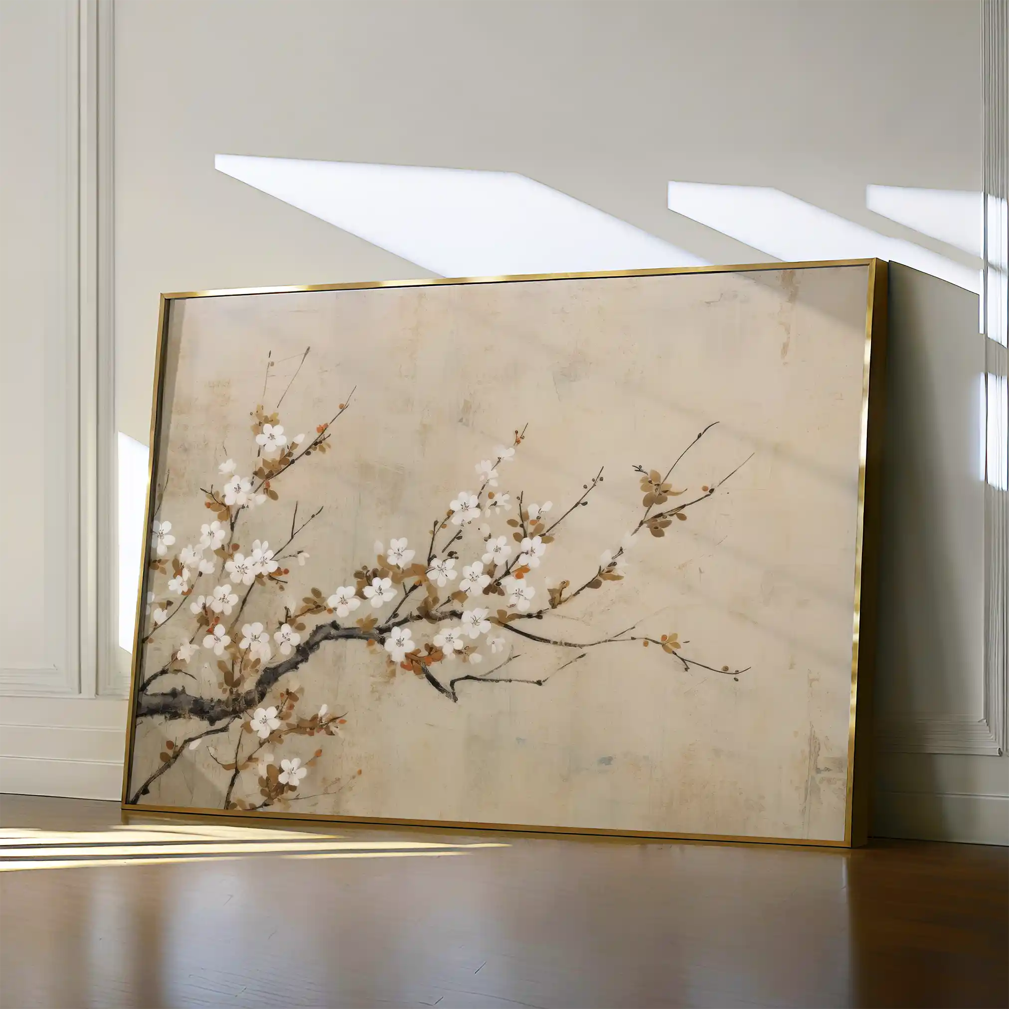 Floral Canvas Wall Art WAD027-F 90 x 60 cm / Stretched on hidden frame