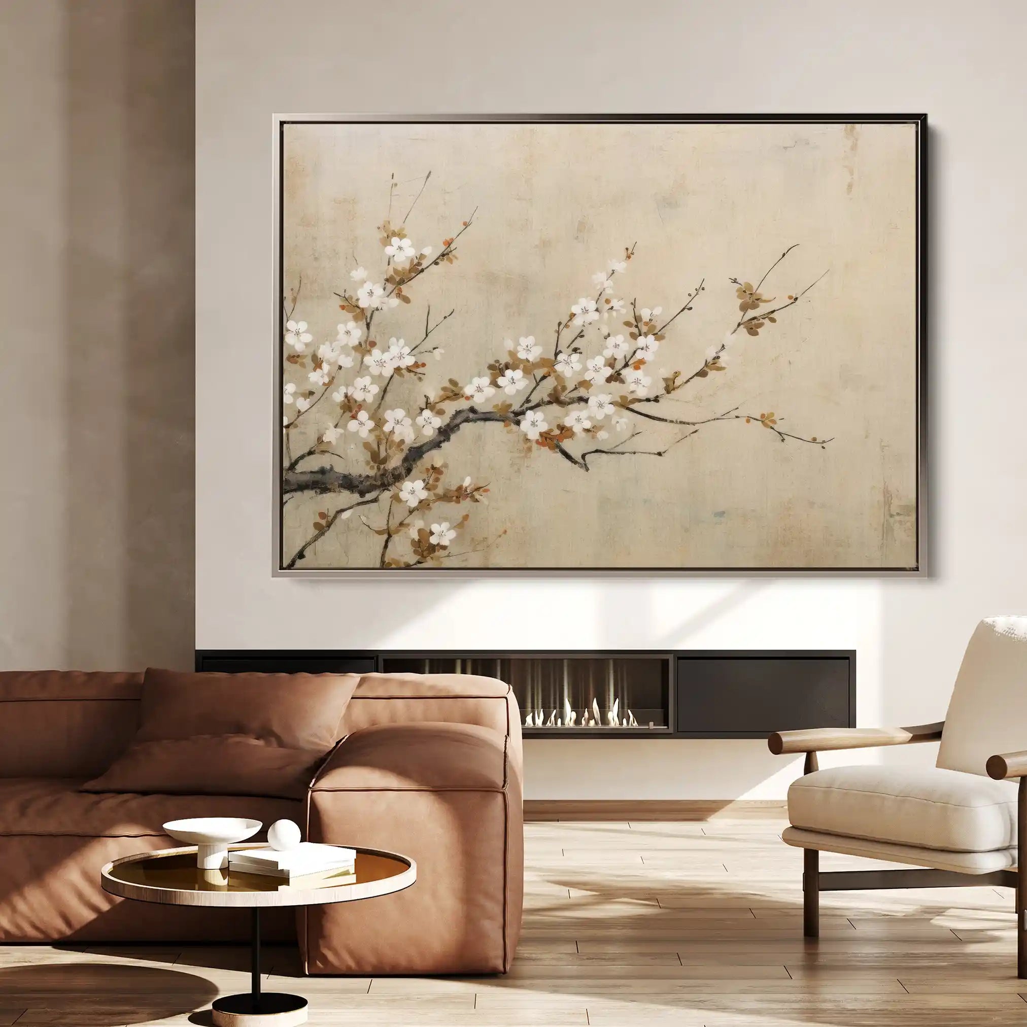 Floral Canvas Wall Art WAD027-F 90 x 60 cm / Stretched on hidden frame