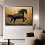 Horses 027 Canvas Art 90 x 60 cm / Stretched on hidden frame
