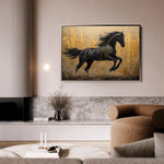 Horses 027 Canvas Art 90 x 60 cm / Stretched on hidden frame