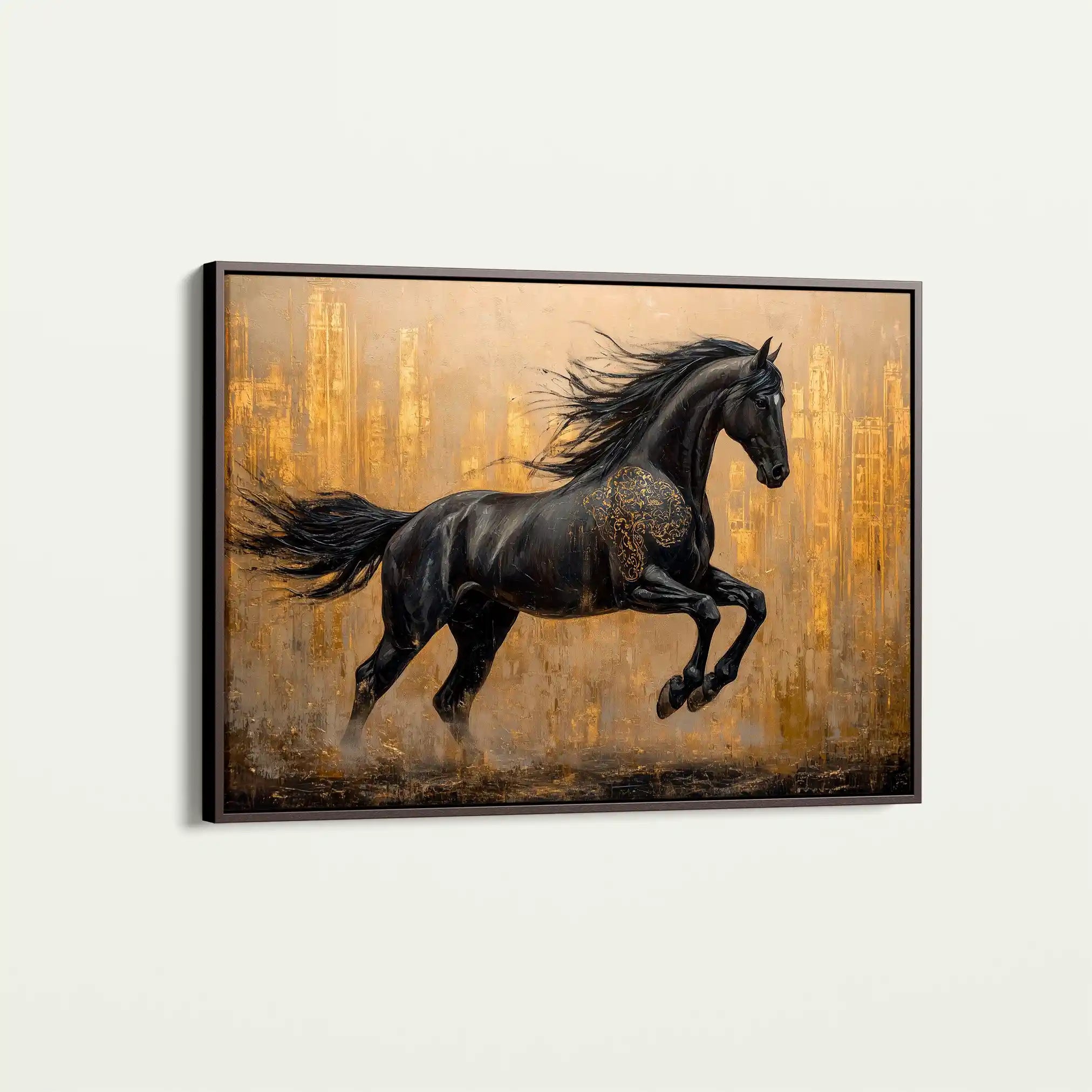 Horses 027 Canvas Art 90 x 60 cm / Stretched on hidden frame