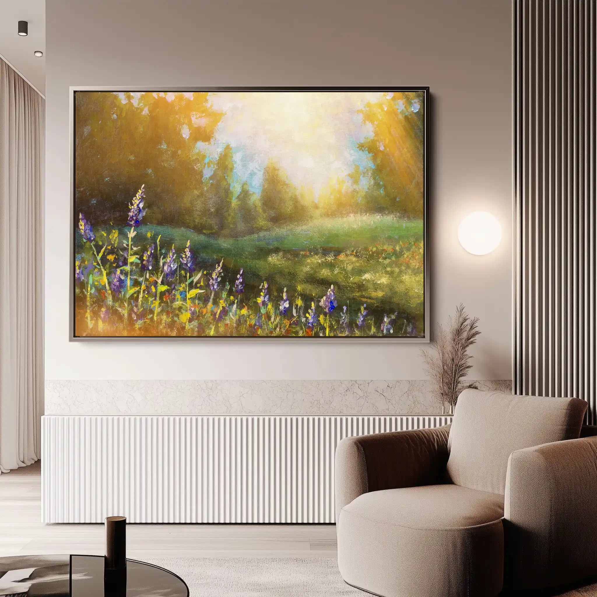 Landscape 027 Canvas Art 90 x 60 cm / Stretched on hidden frame