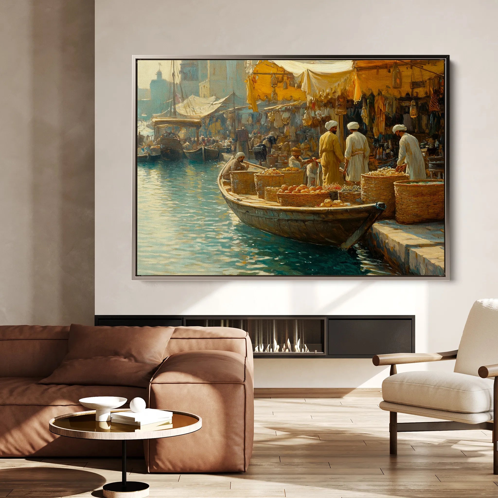 Orientalist Canvas Wall Art WAD027-OR 90 x 60 cm / Stretched on hidden frame