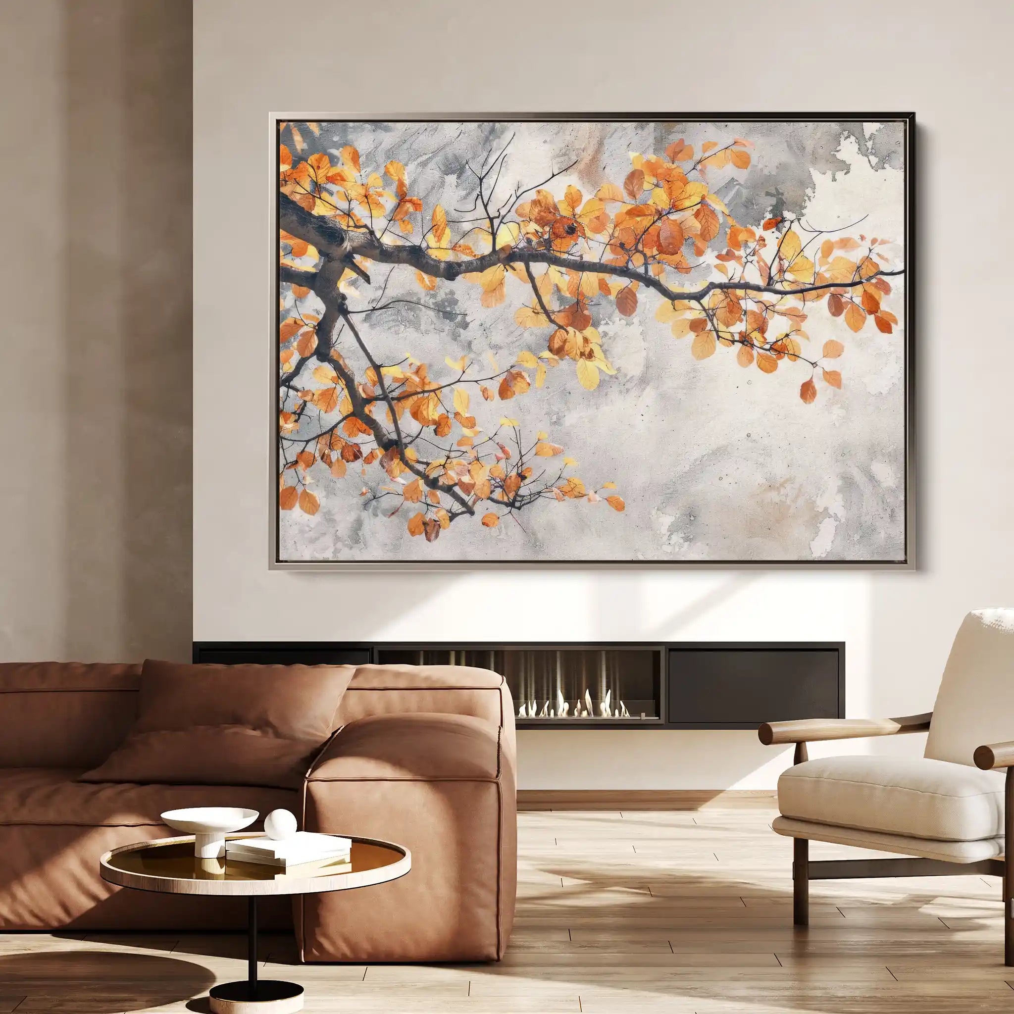 Floral Canvas Wall Art WAD028-F 90 x 60 cm / Stretched on hidden frame