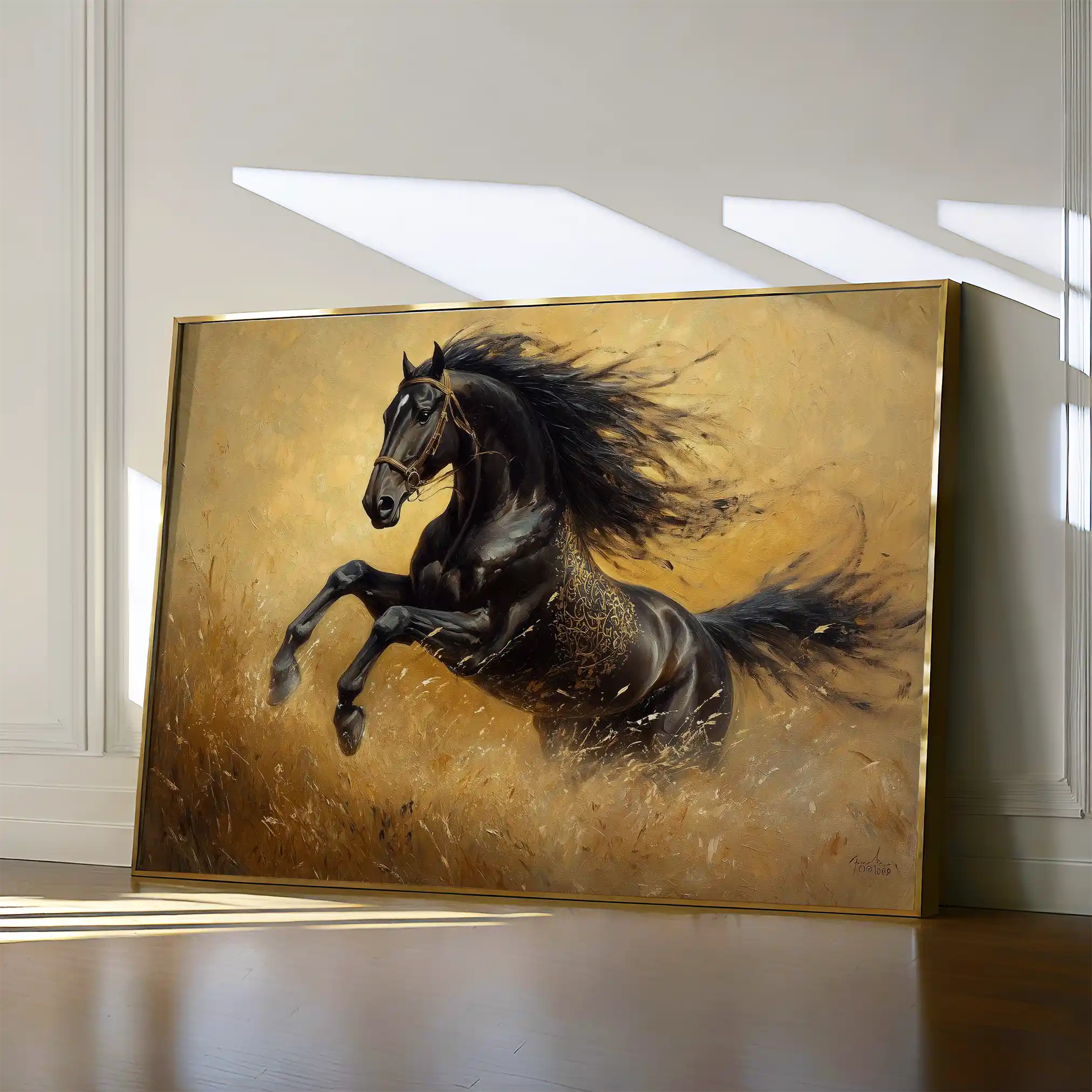 Horses 028 Canvas Art 90 x 60 cm / Stretched on hidden frame