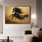 Horses 028 Canvas Art 90 x 60 cm / Stretched on hidden frame