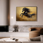 Horses 028 Canvas Art 90 x 60 cm / Stretched on hidden frame