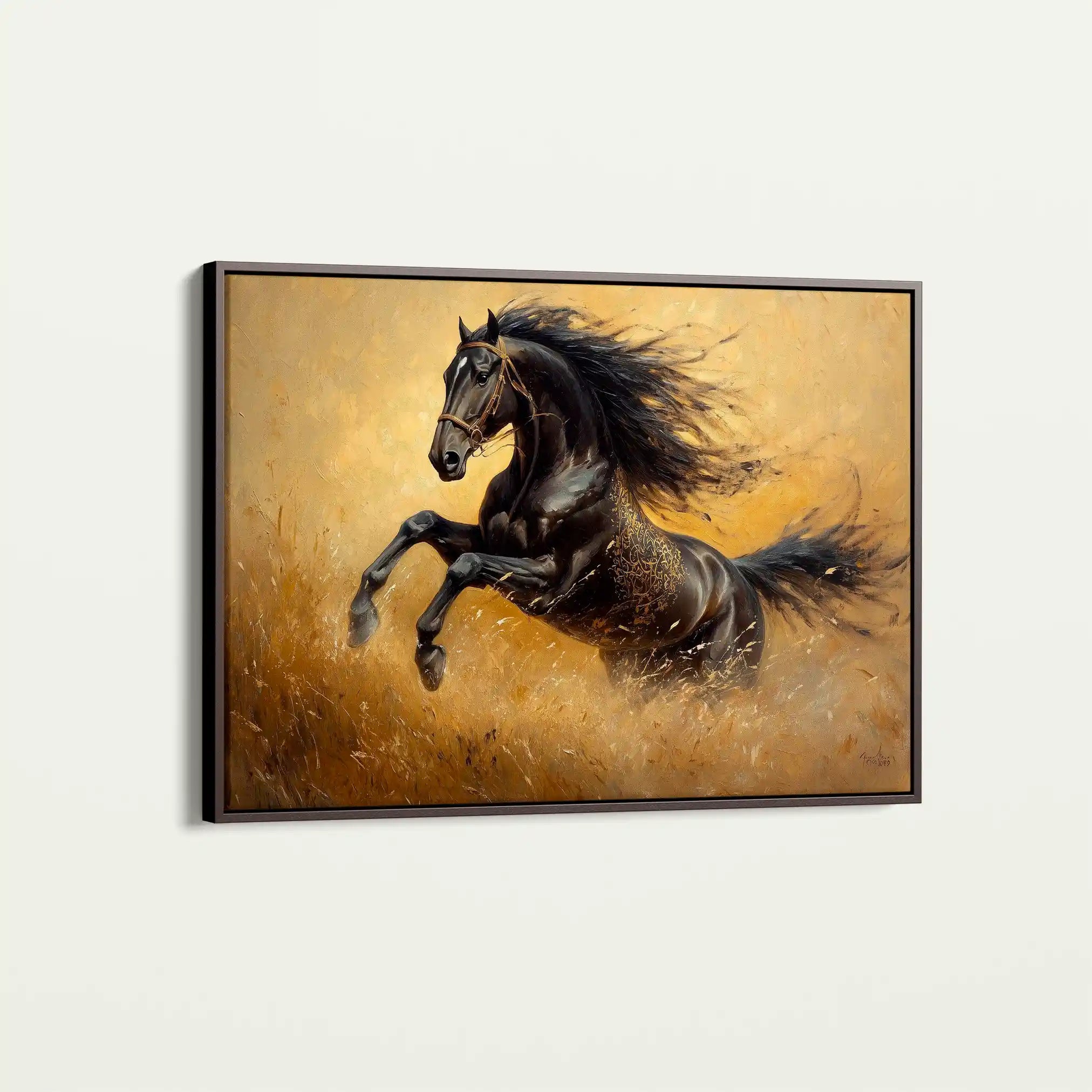 Horses 028 Canvas Art 90 x 60 cm / Stretched on hidden frame
