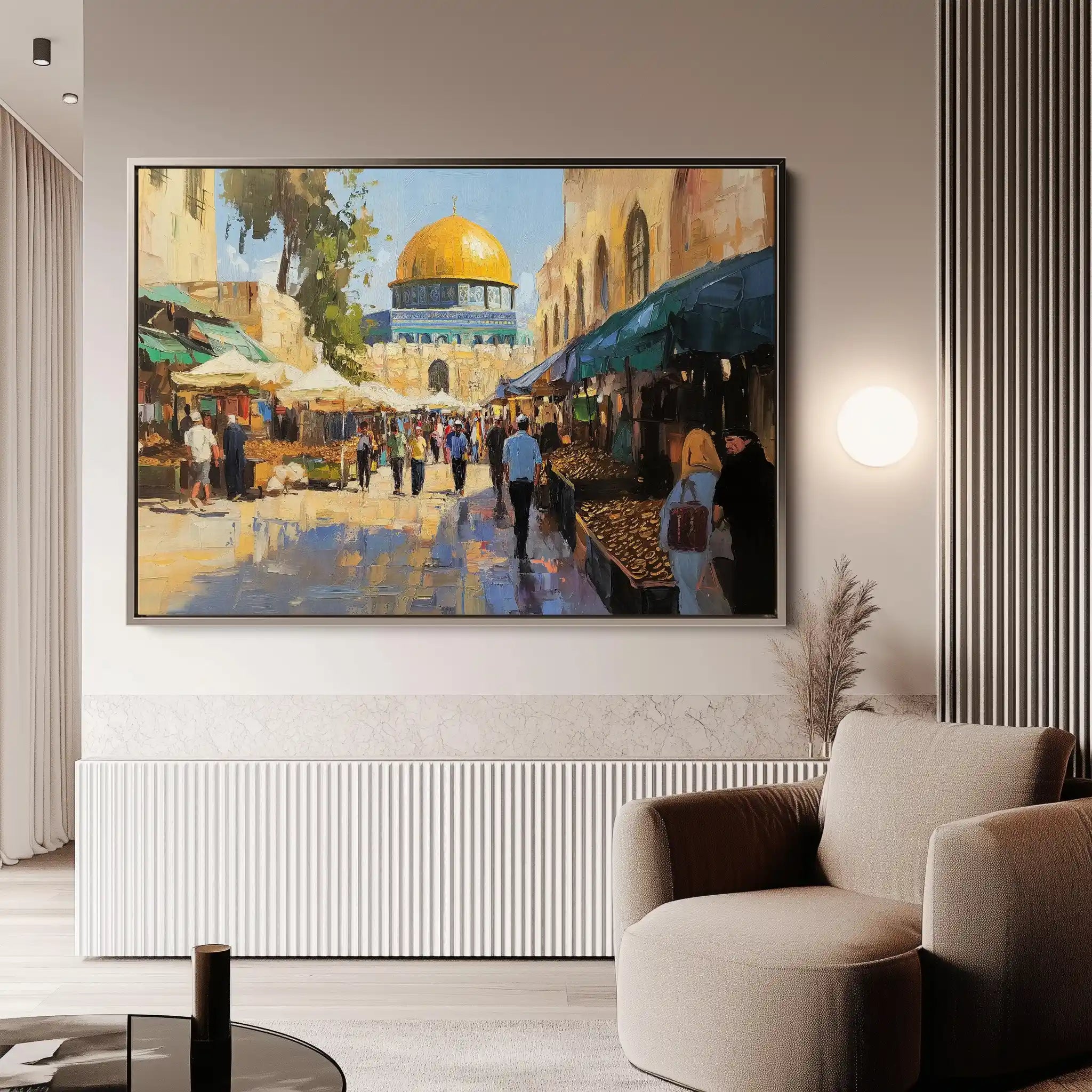 Palestine 028 Canvas Art 90 x 60 cm / Stretched on hidden frame