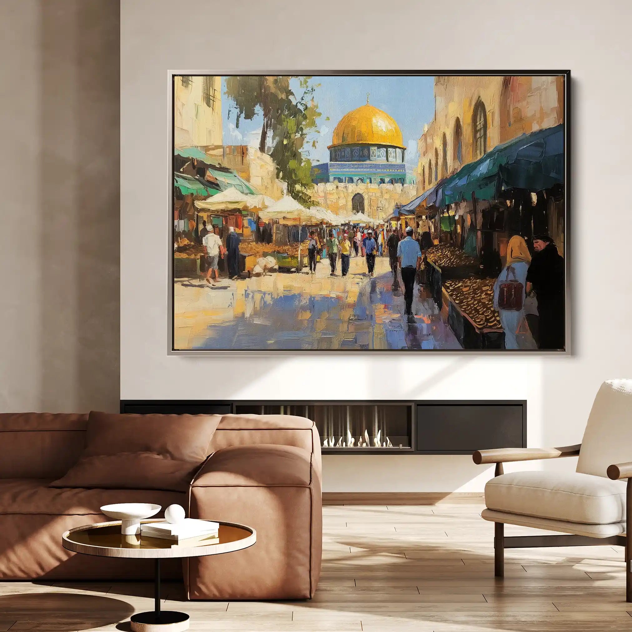 Palestine 028 Canvas Art 90 x 60 cm / Stretched on hidden frame