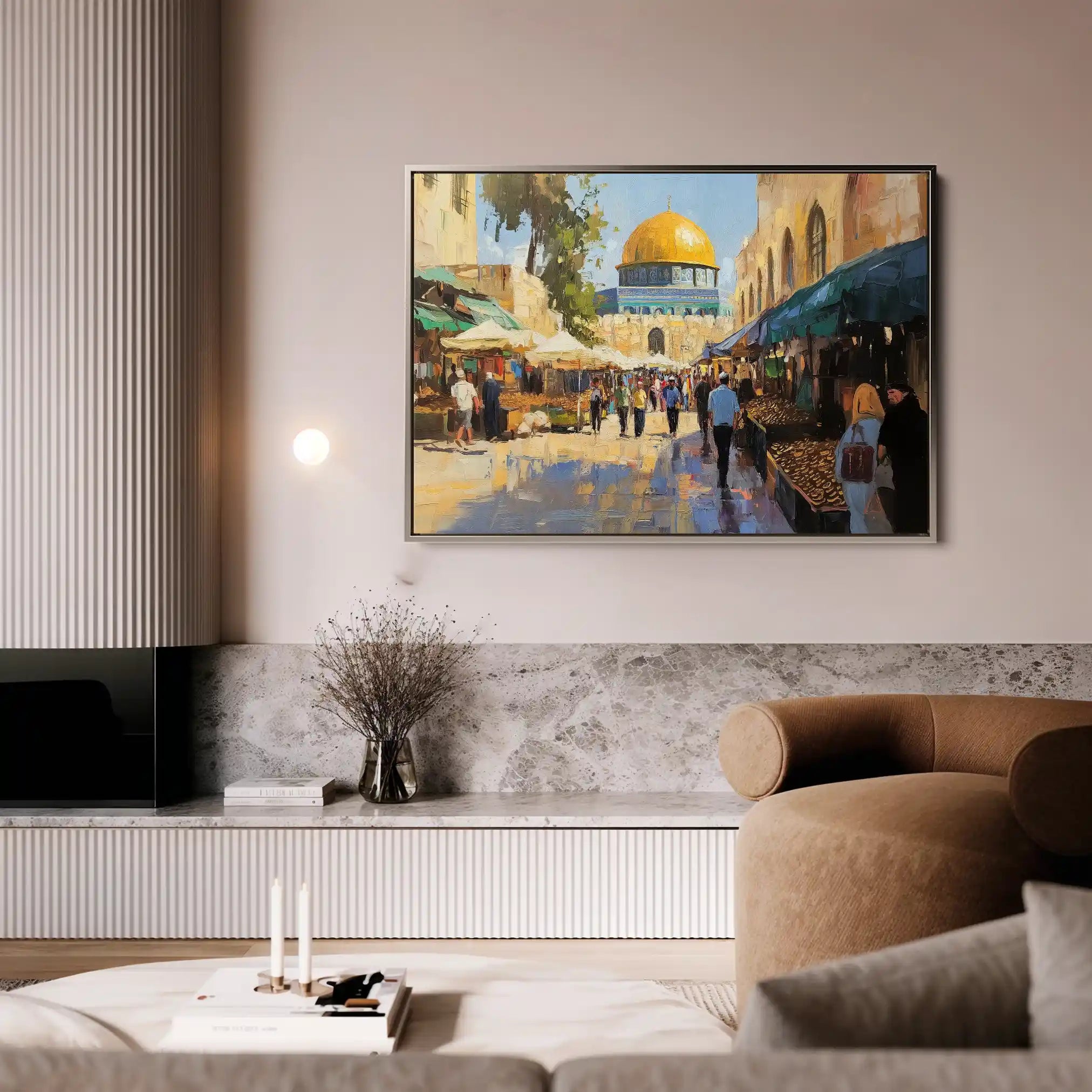 Palestine 028 Canvas Art 90 x 60 cm / Stretched on hidden frame