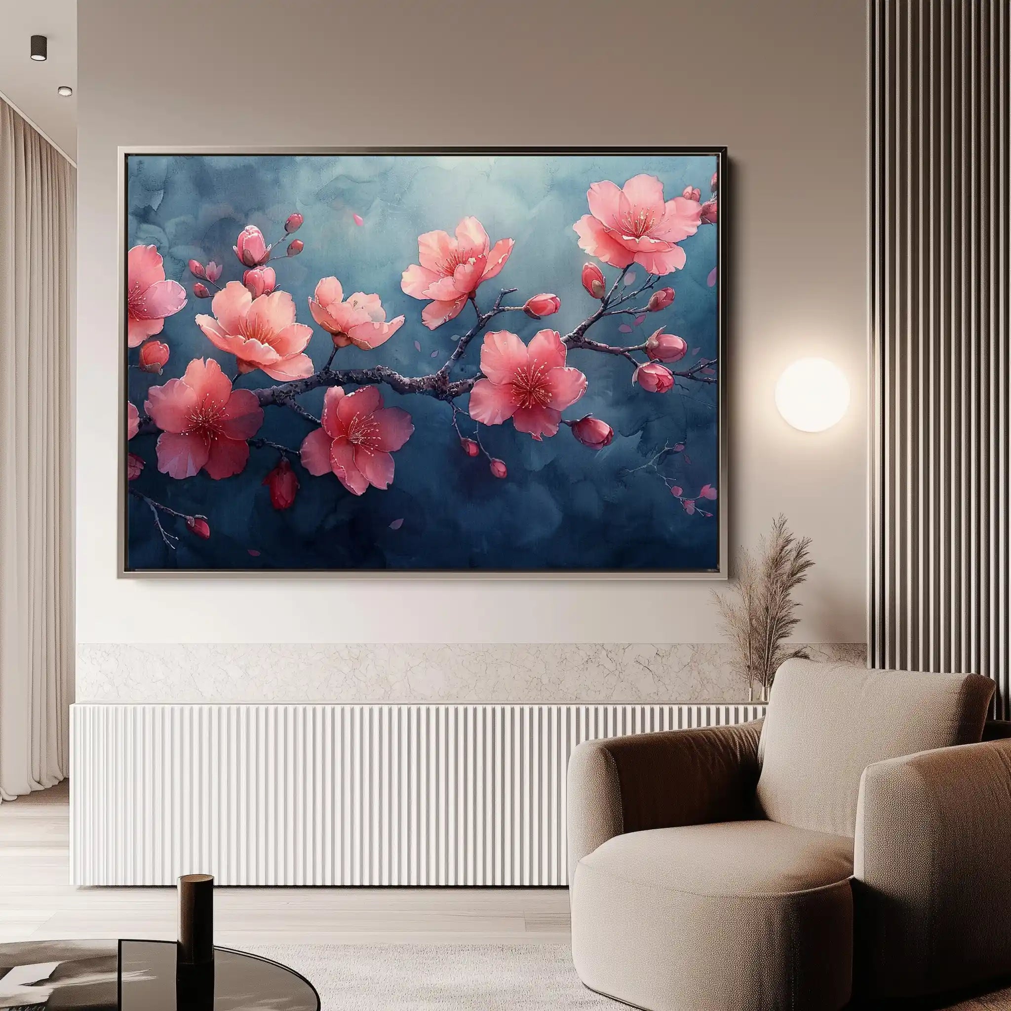 Floral Canvas Wall Art WAD029-F 90 x 60 cm / Stretched on hidden frame