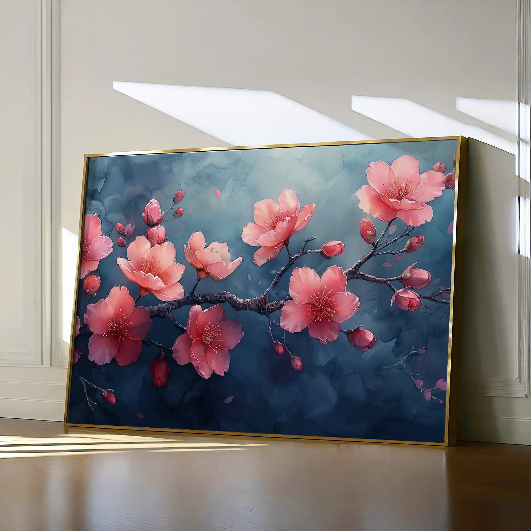 Floral Canvas Wall Art WAD029-F 90 x 60 cm / Stretched on hidden frame