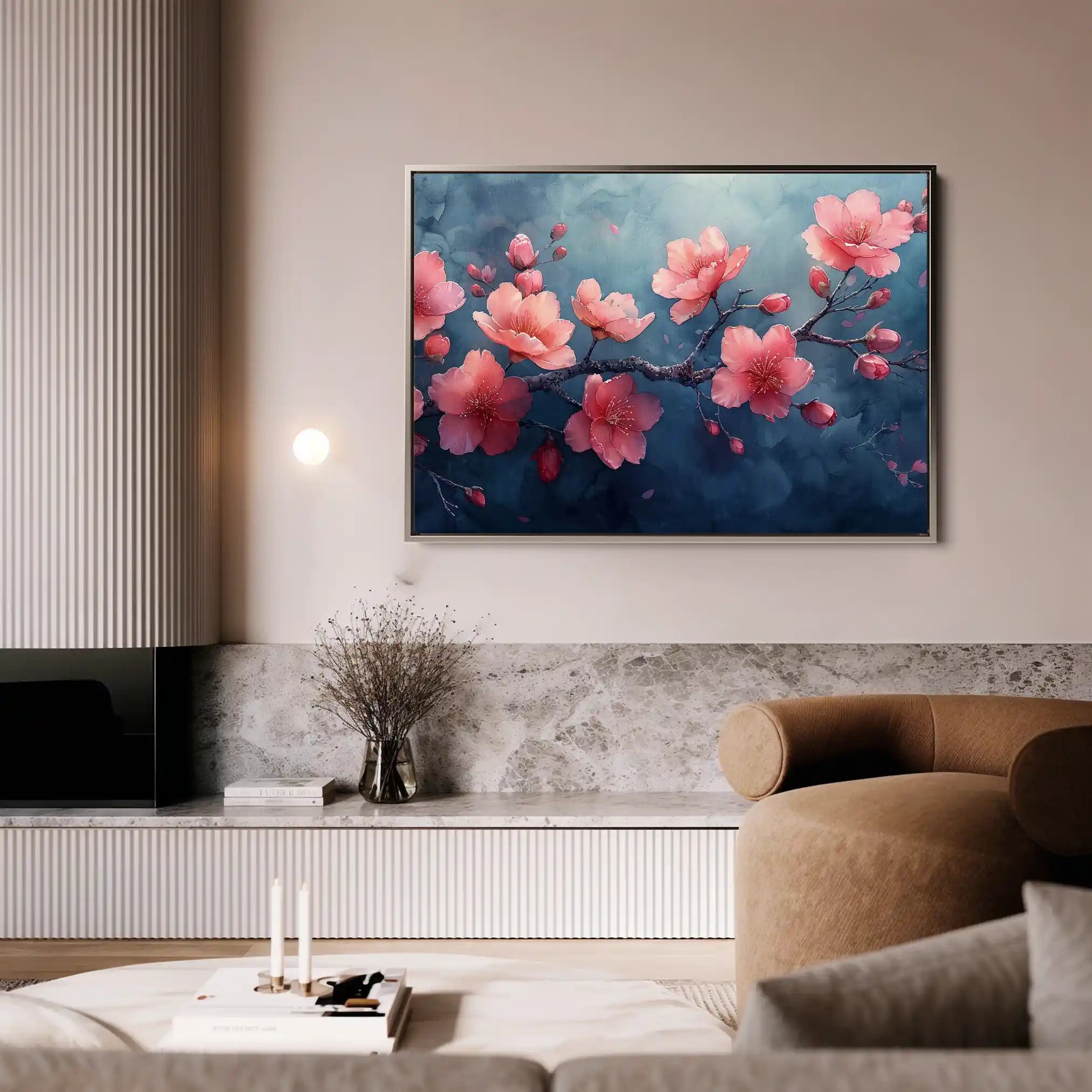 Floral Canvas Wall Art WAD029-F 90 x 60 cm / Stretched on hidden frame