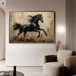 Horses 029 Canvas Art 90 x 60 cm / Stretched on hidden frame