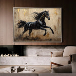 Horses 029 Canvas Art 90 x 60 cm / Stretched on hidden frame