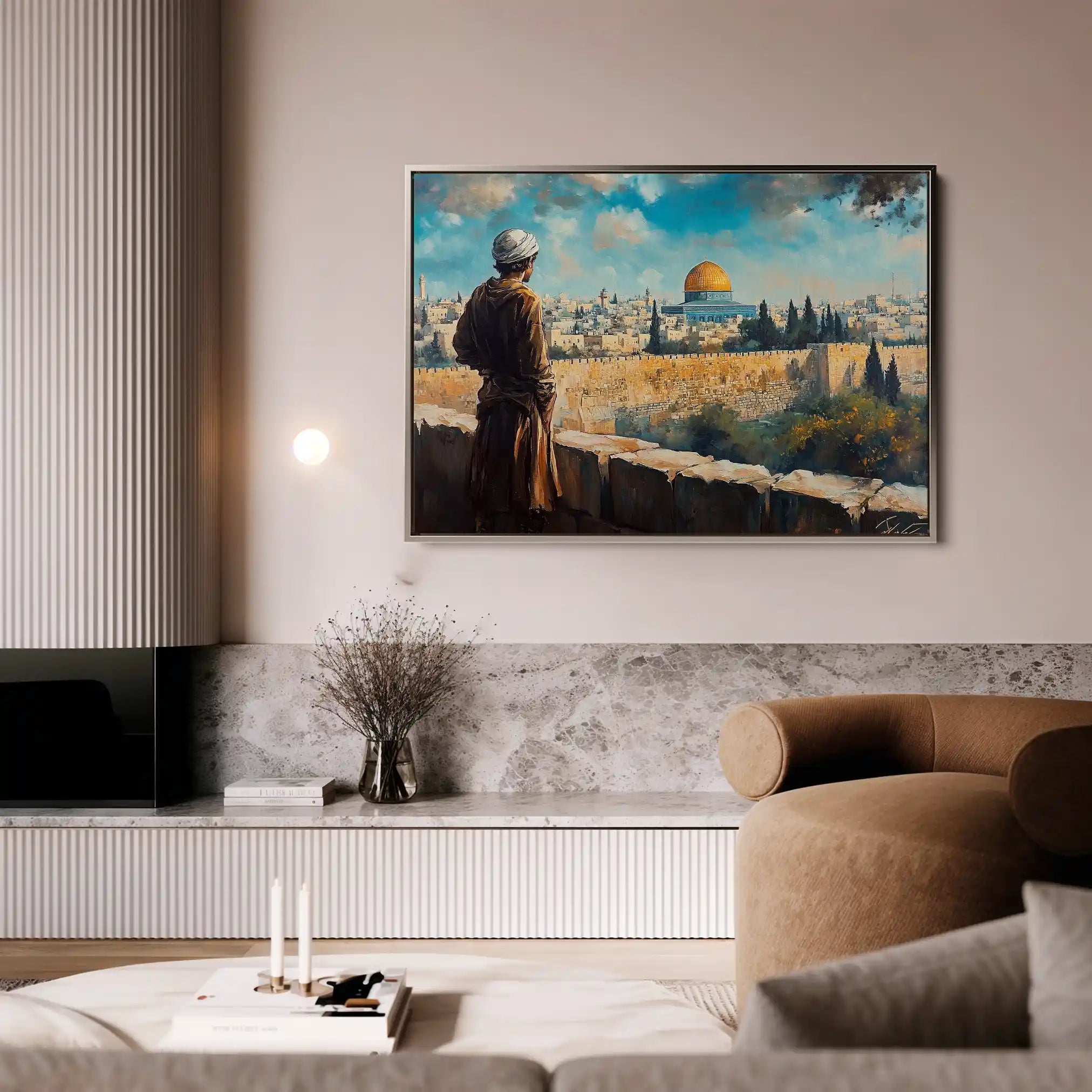 Palestine 029 Canvas Art 90 x 60 cm / Stretched on hidden frame