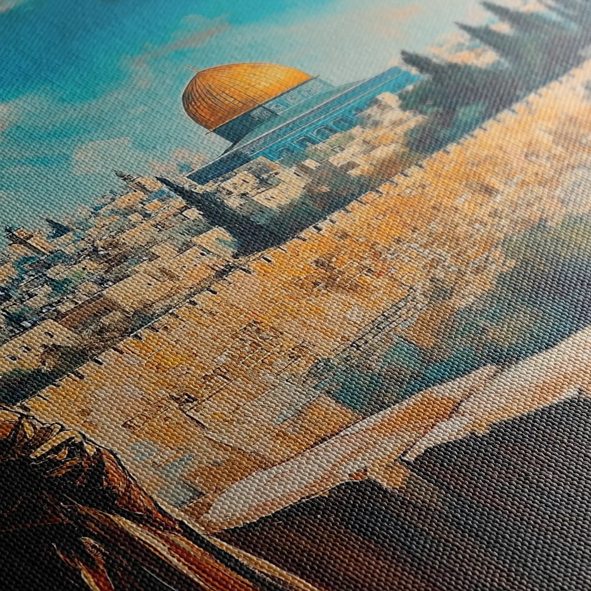 Palestine 029 Canvas Art 90 x 60 cm / Stretched on hidden frame