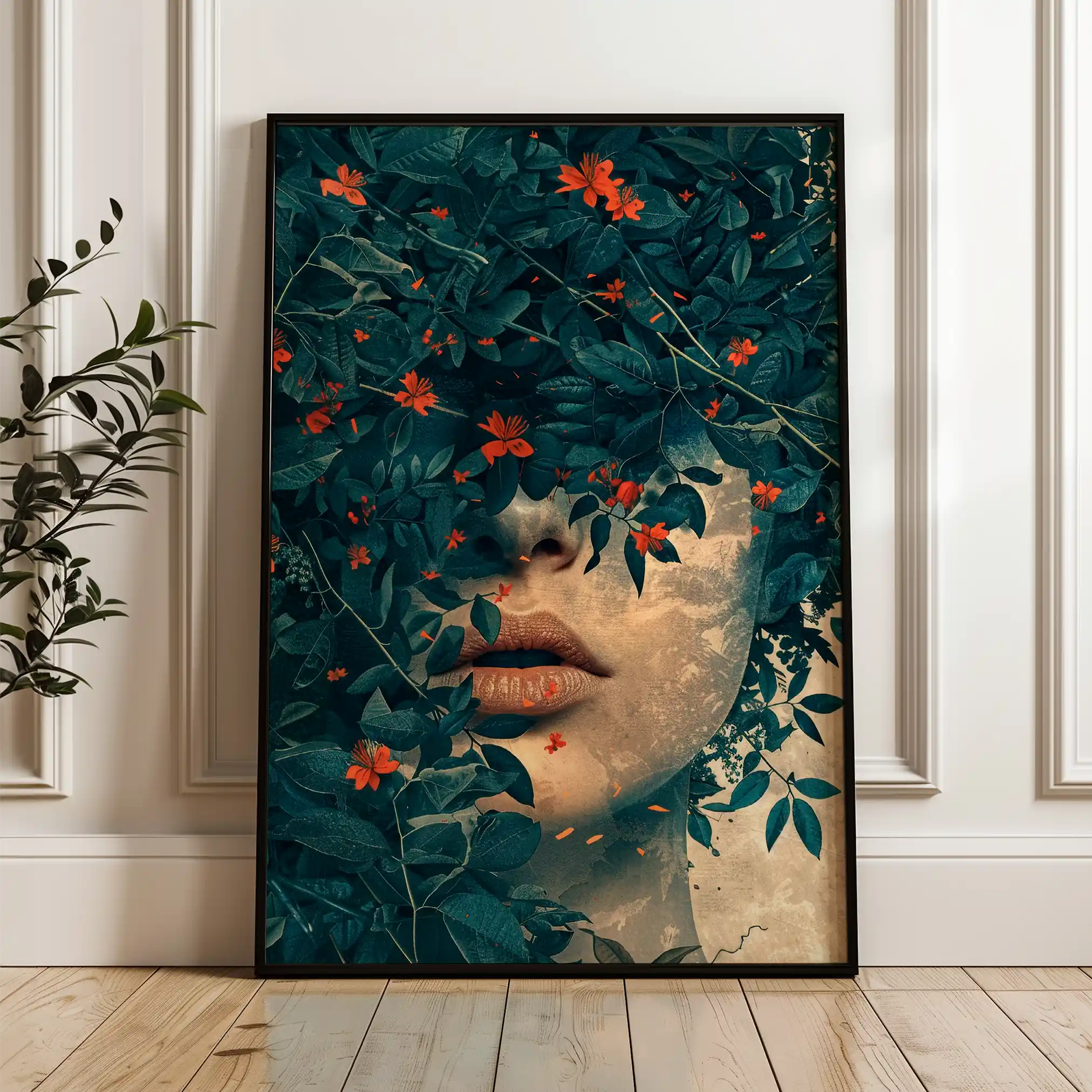 Portrait 029 Canvas Art 90 x 60 cm / Stretched on hidden frame