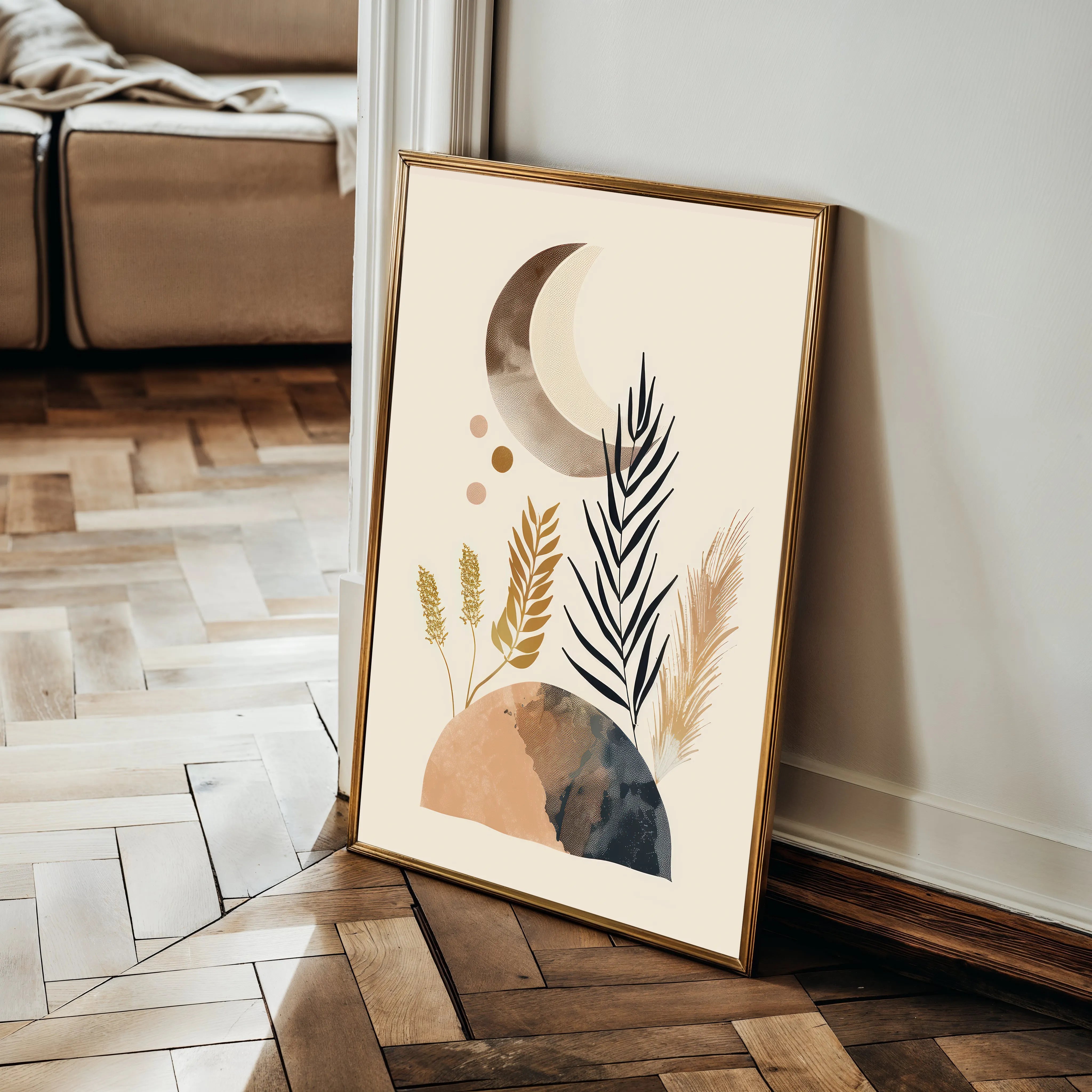 Boho Canvas Wall Art WAD030-BH 90 x 60 cm / Stretched on hidden frame