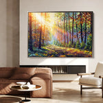 Landscape 030 Canvas Art 90 x 60 cm / Stretched on hidden frame