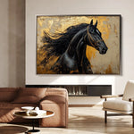Horses 031 Canvas Art 90 x 60 cm / Stretched on hidden frame