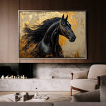 Horses 031 Canvas Art 90 x 60 cm / Stretched on hidden frame