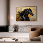 Horses 031 Canvas Art 90 x 60 cm / Stretched on hidden frame
