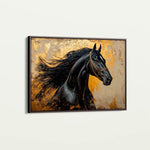 Horses 031 Canvas Art 90 x 60 cm / Stretched on hidden frame