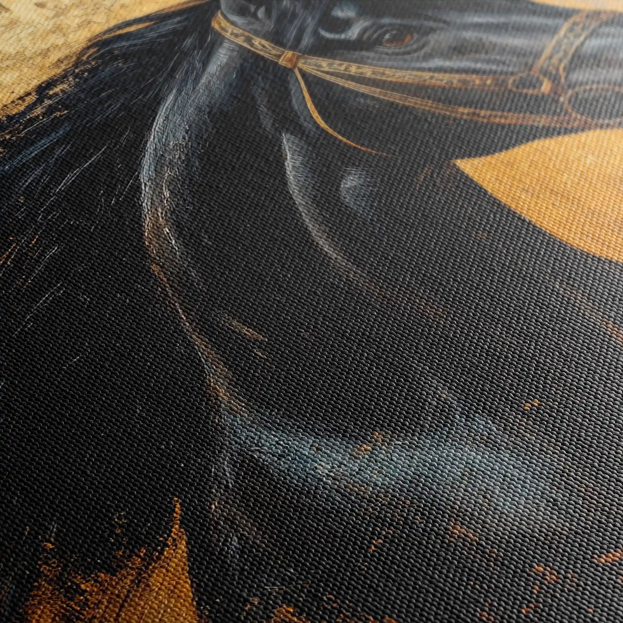 Horses 031 Canvas Art 90 x 60 cm / Stretched on hidden frame