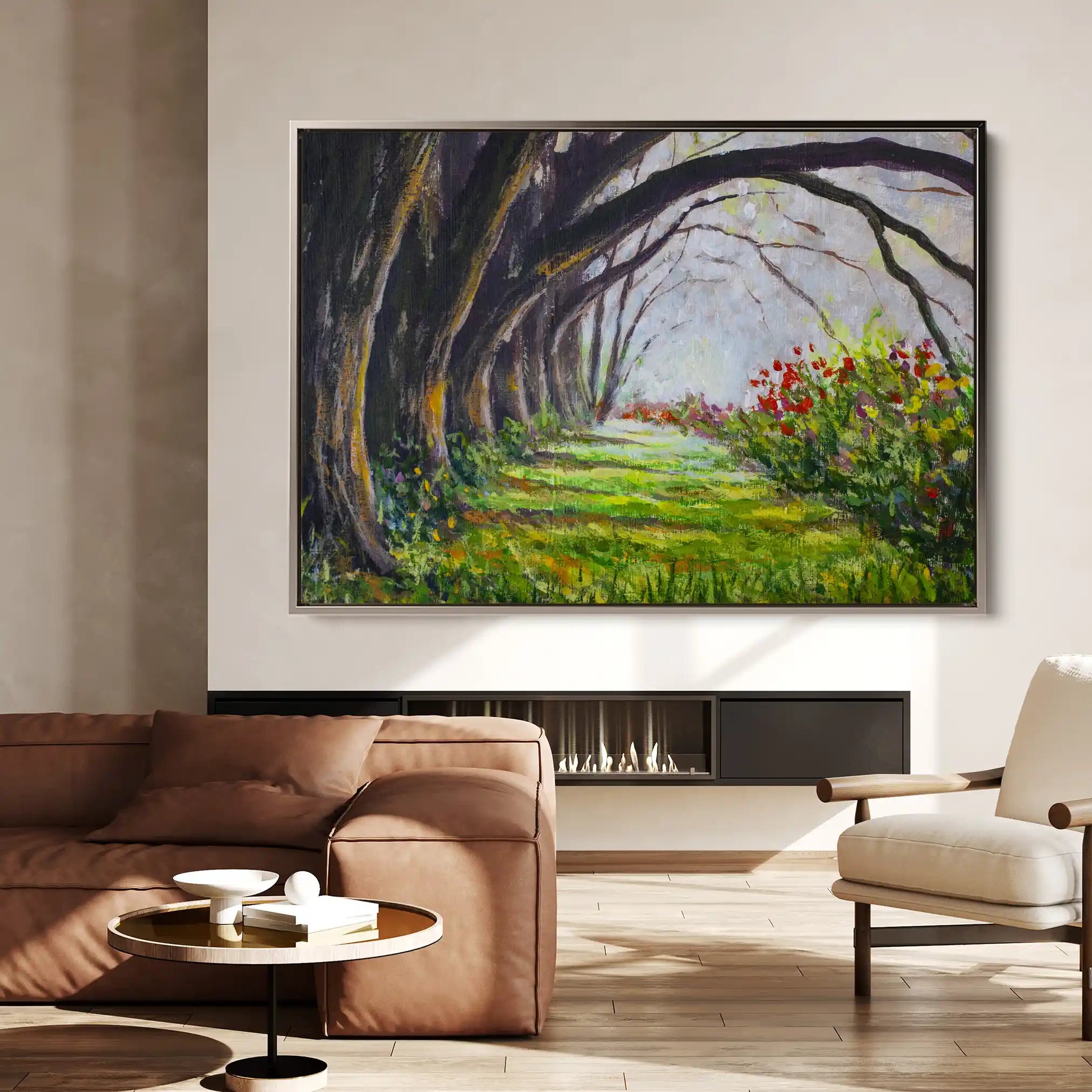 Landscape 031 Canvas Art 90 x 60 cm / Stretched on hidden frame