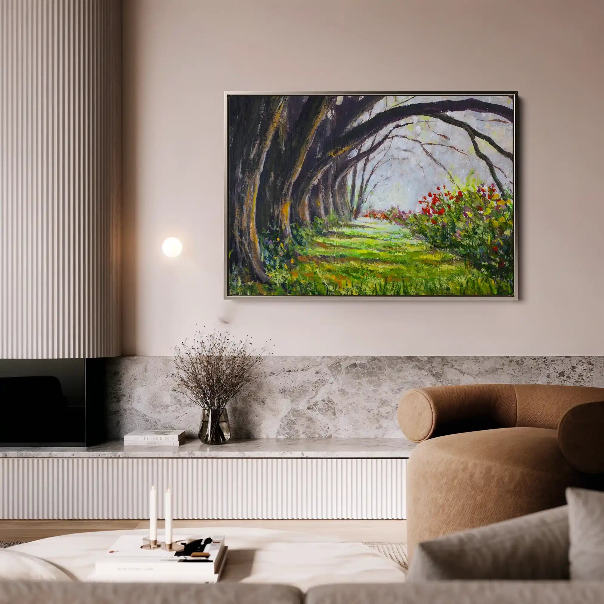 Landscape 031 Canvas Art 90 x 60 cm / Stretched on hidden frame