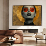 Portrait 031 Canvas Art 90 x 60 cm / Stretched on hidden frame