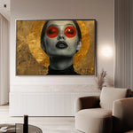 Portrait 031 Canvas Art 90 x 60 cm / Stretched on hidden frame
