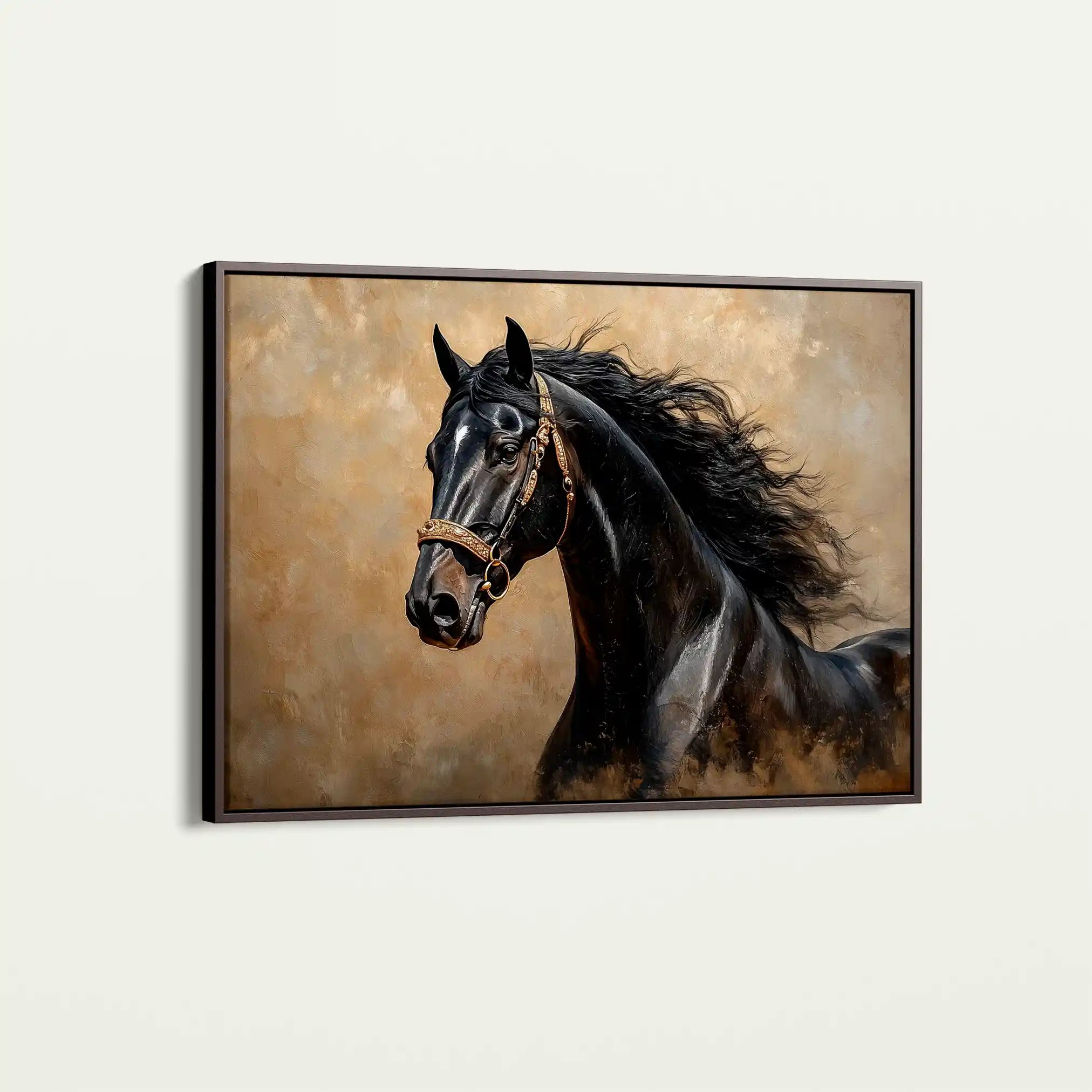 Horses 032 Canvas Art 90 x 60 cm / Stretched on hidden frame