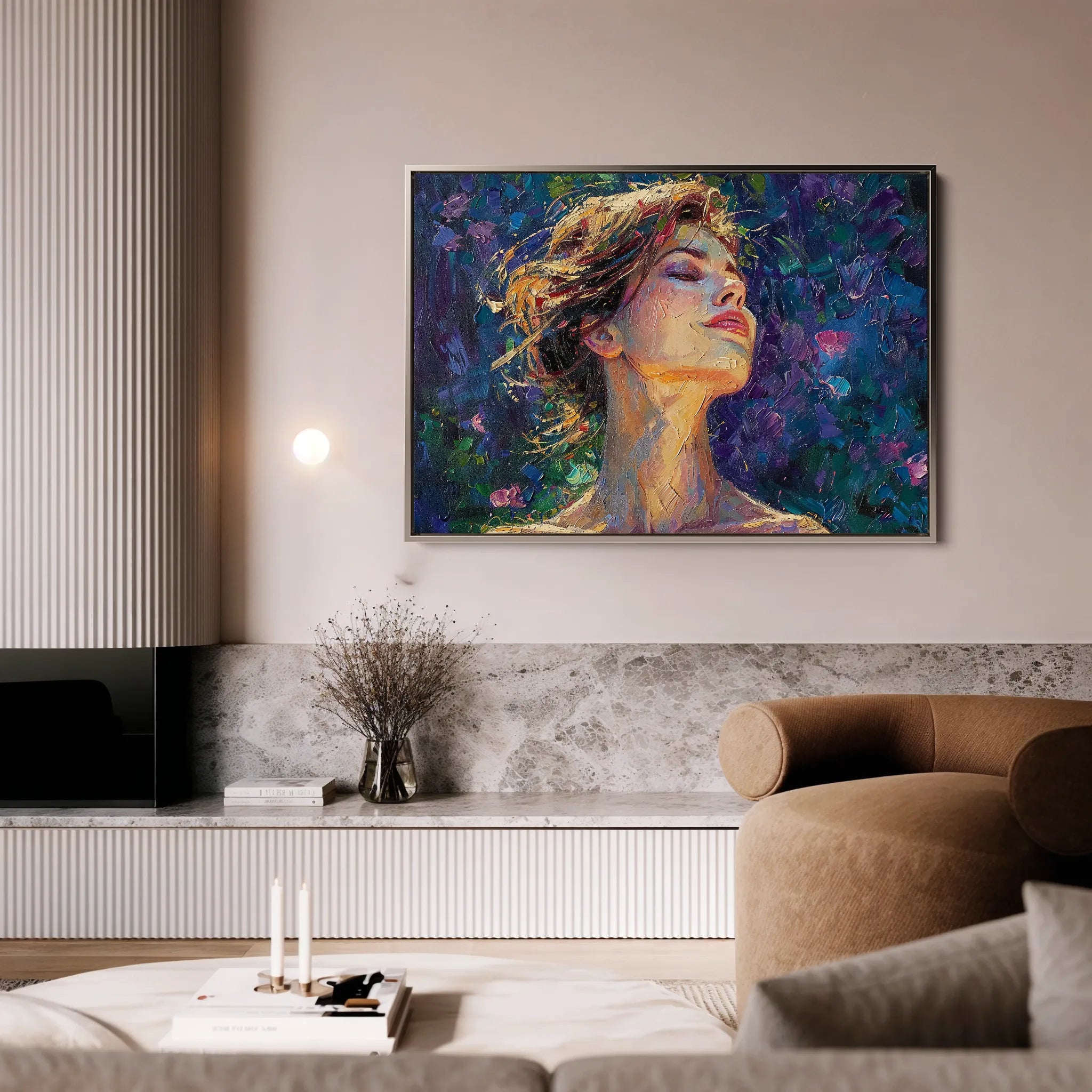 Portrait Canvas Wall Art WAD032-P 90 x 60 cm / Stretched on hidden frame