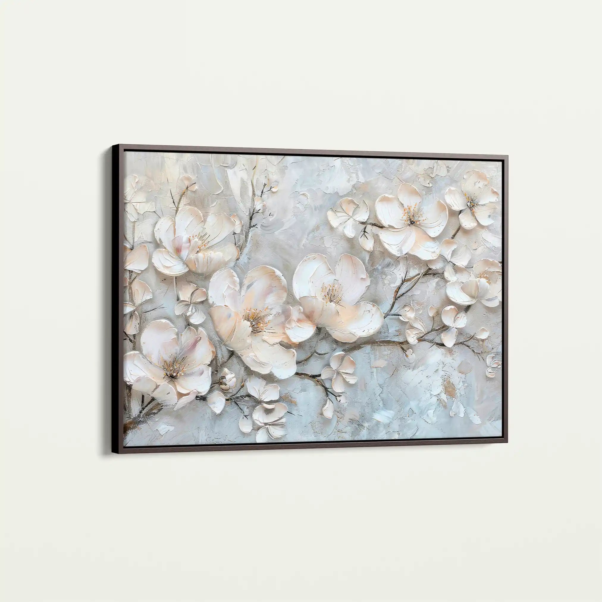 Floral Canvas Wall Art WAD033-F 90 x 60 cm / Stretched on hidden frame