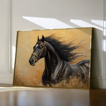 Horses 033 Canvas Art 90 x 60 cm / Stretched on hidden frame