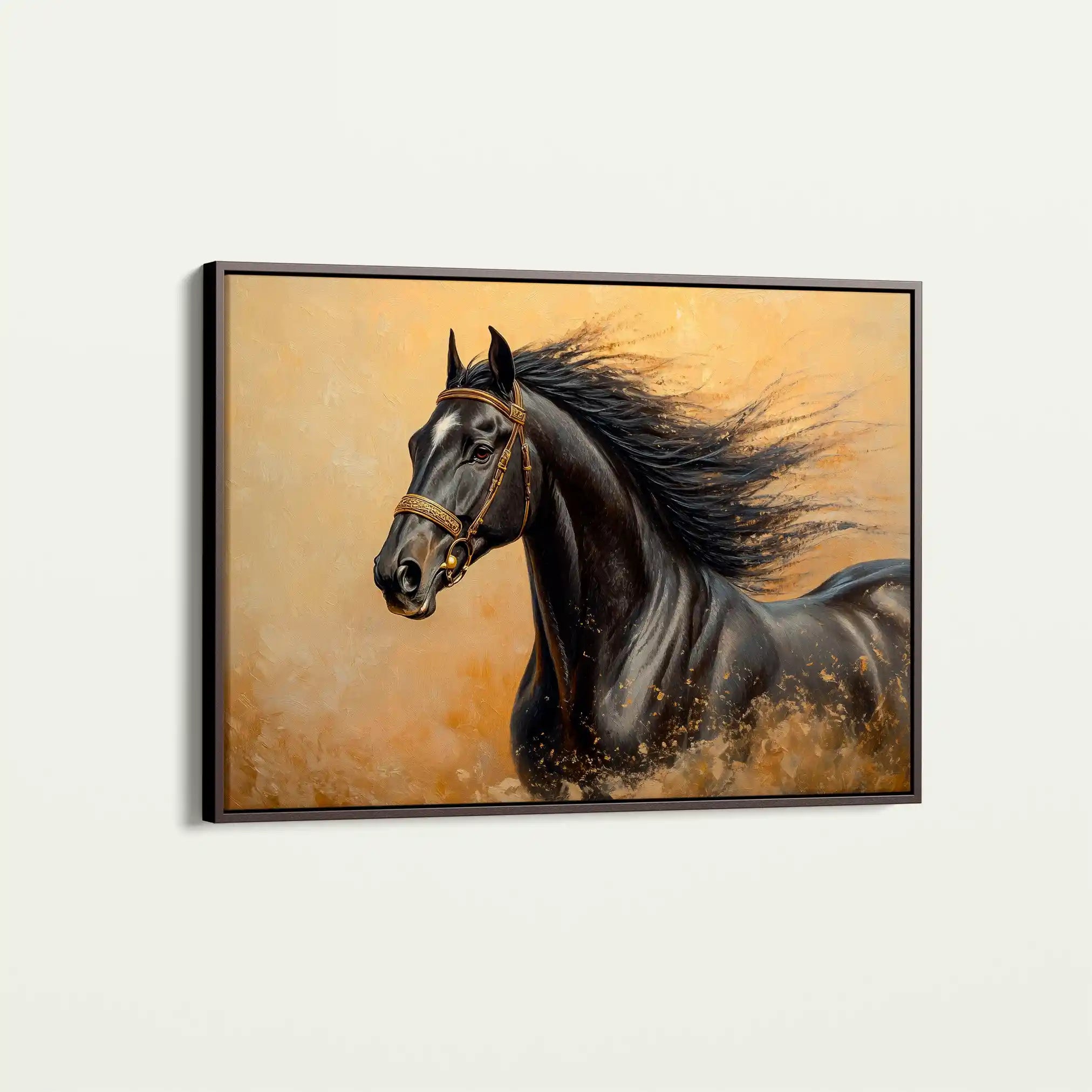 Horses 033 Canvas Art 90 x 60 cm / Stretched on hidden frame