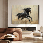 Horses 034 Canvas Art 90 x 60 cm / Stretched on hidden frame