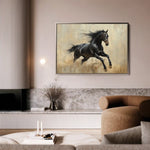 Horses 034 Canvas Art 90 x 60 cm / Stretched on hidden frame