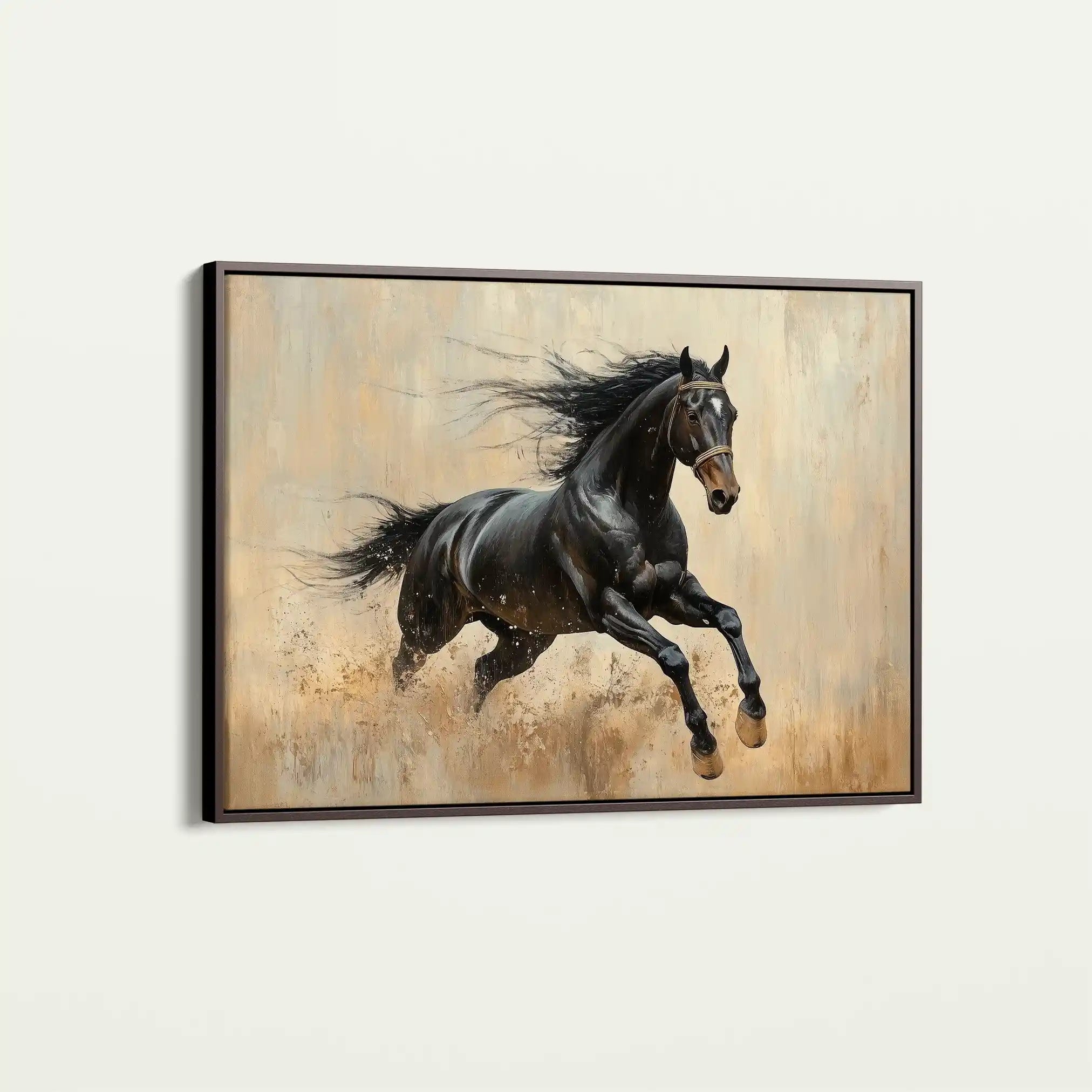 Horses 034 Canvas Art 90 x 60 cm / Stretched on hidden frame