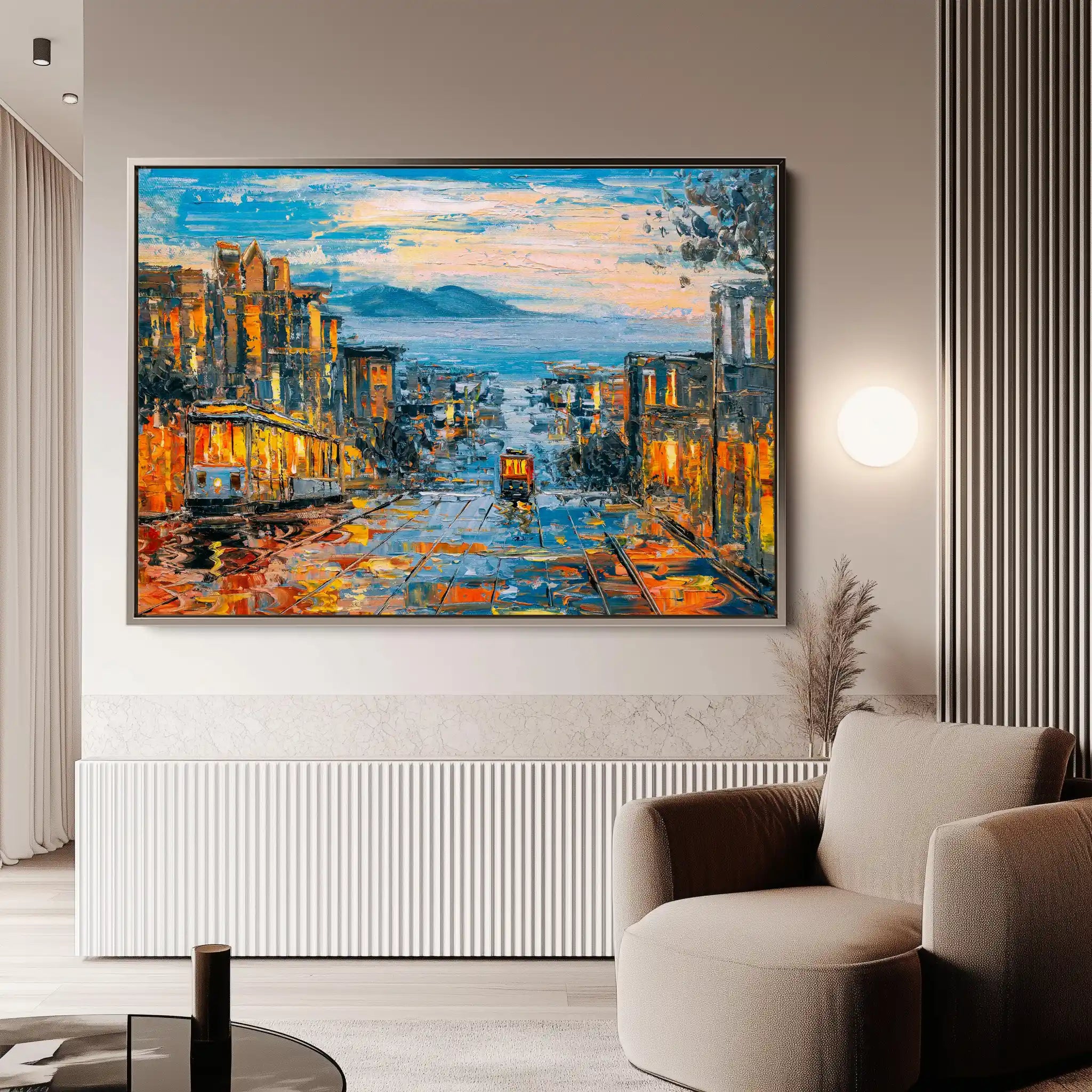 Landscape 034 Canvas Art 90 x 60 cm / Stretched on hidden frame