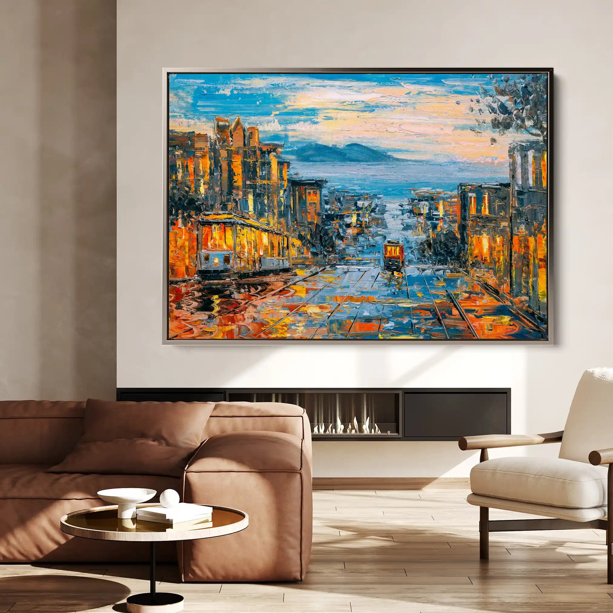 Landscape 034 Canvas Art 90 x 60 cm / Stretched on hidden frame
