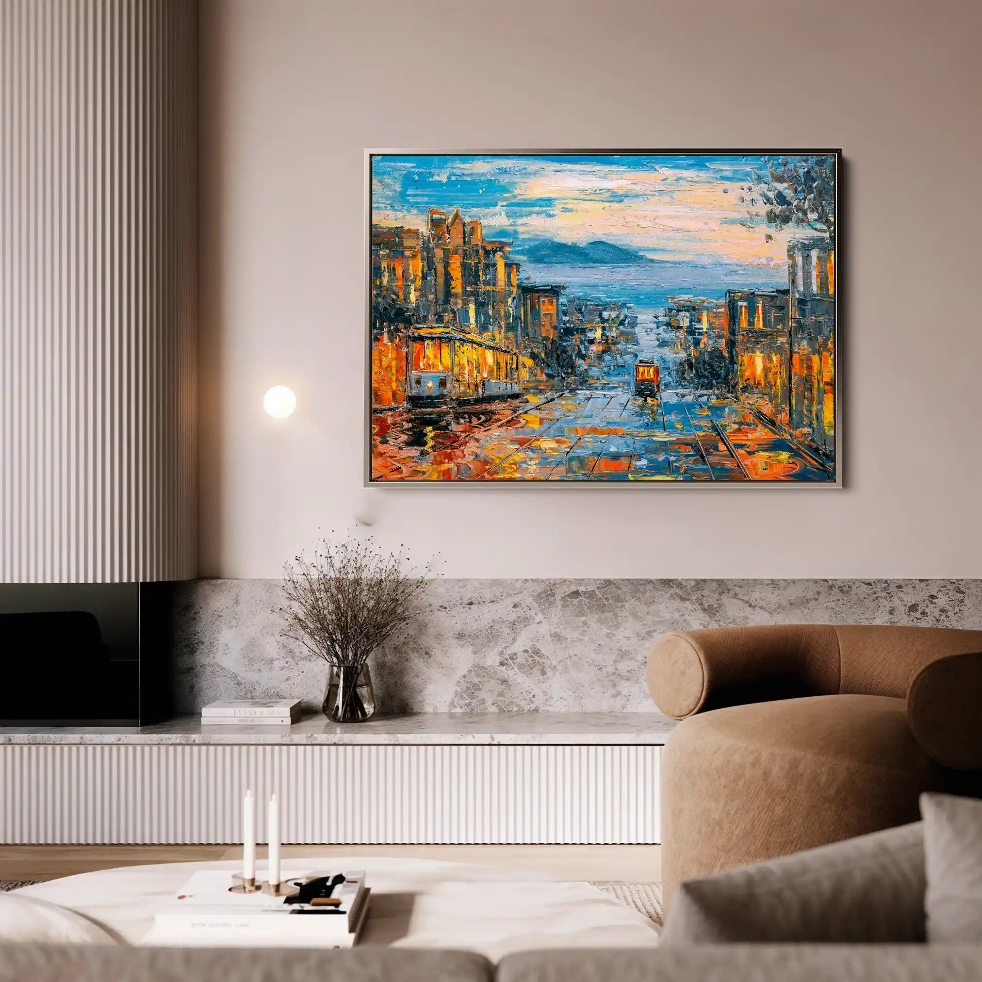 Landscape 034 Canvas Art 90 x 60 cm / Stretched on hidden frame
