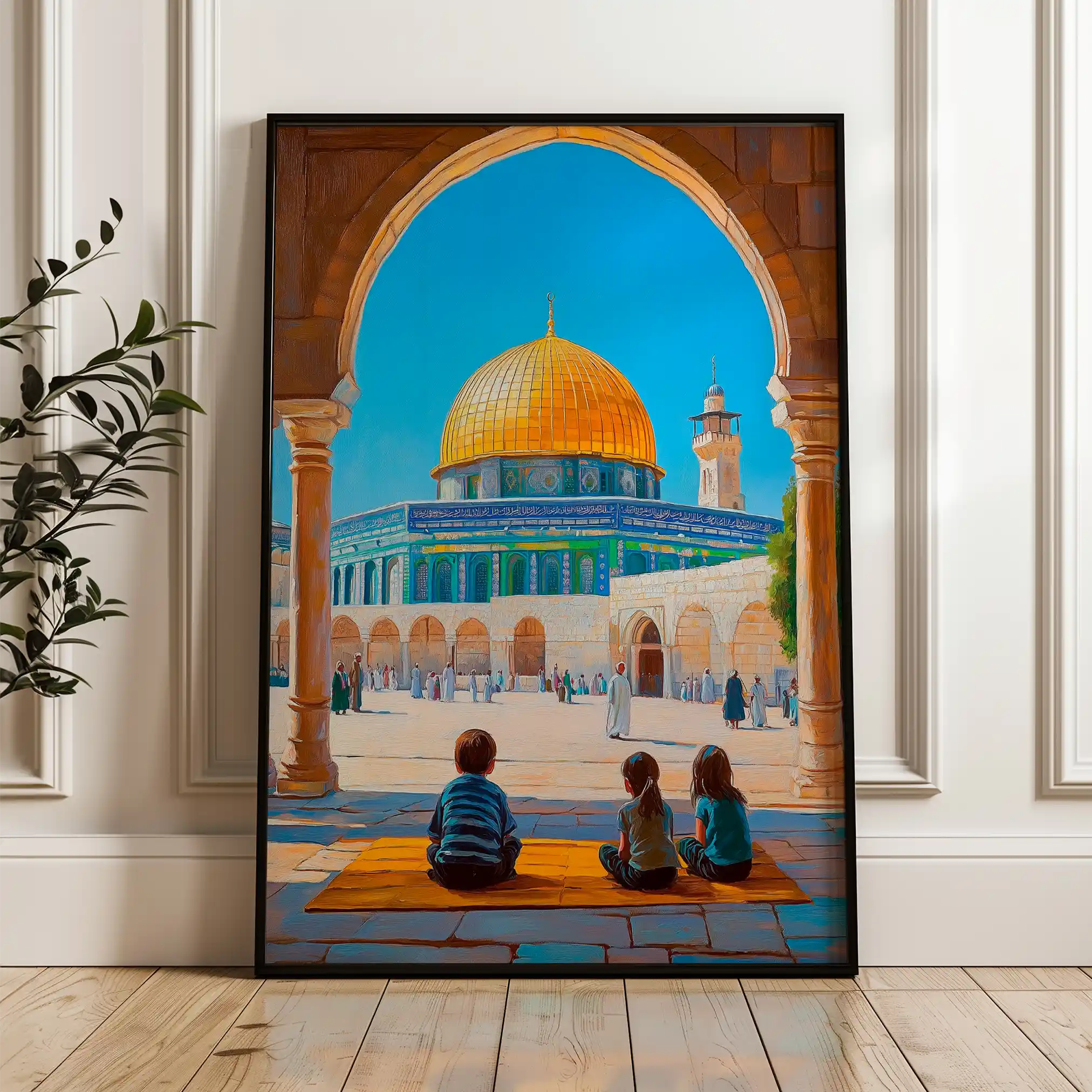 Palestine 034 Canvas Art 90 x 60 cm / Stretched on hidden frame