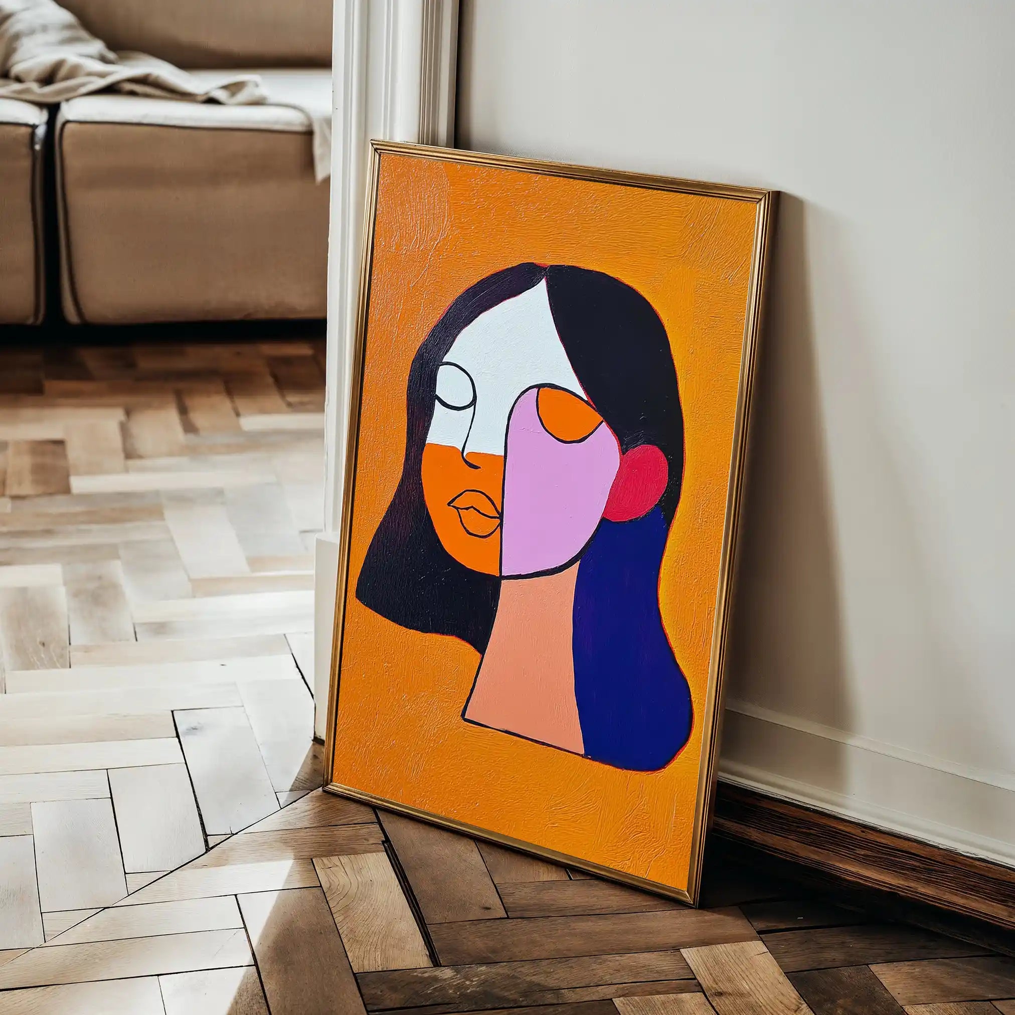 Portrait 034 Canvas Art 90 x 60 cm / Stretched on hidden frame