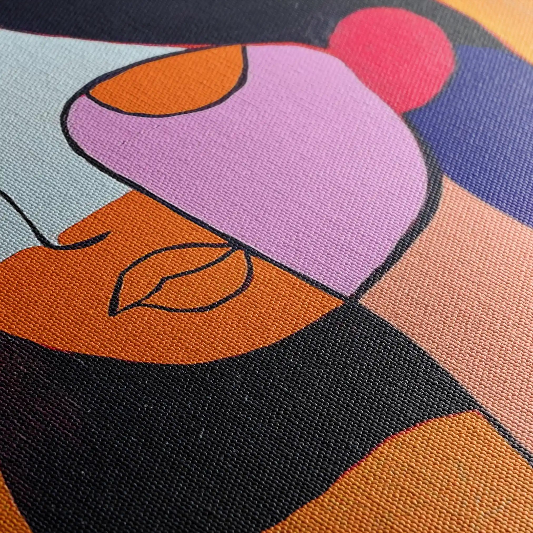 Portrait 034 Canvas Art 90 x 60 cm / Stretched on hidden frame